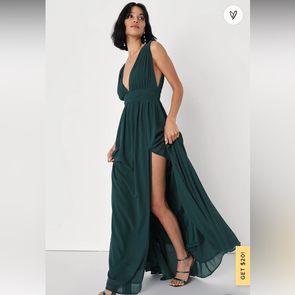Lulu’s Heavenly Hues Green Maxi Dress
